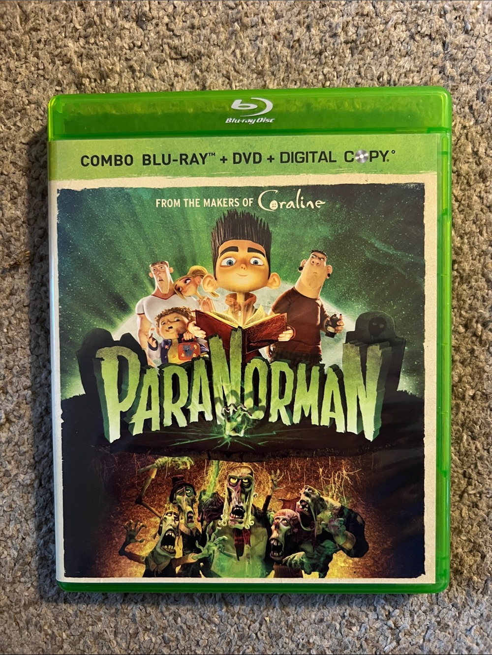 Paranorman Blu-ray + DVD Combo - Green Case -
